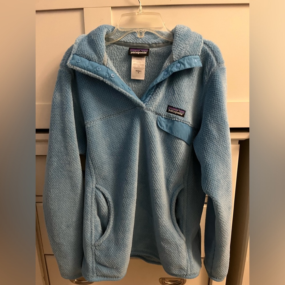 Patagonia, light blue, pullover